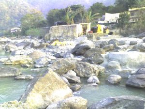 2017 Swami Virendra's Ashram Rishikesh from the Ganges